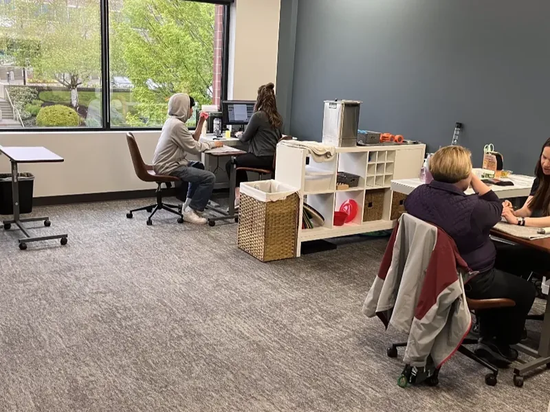 The open therapy floor at Gabbert Clinic in Vancouver, WA
